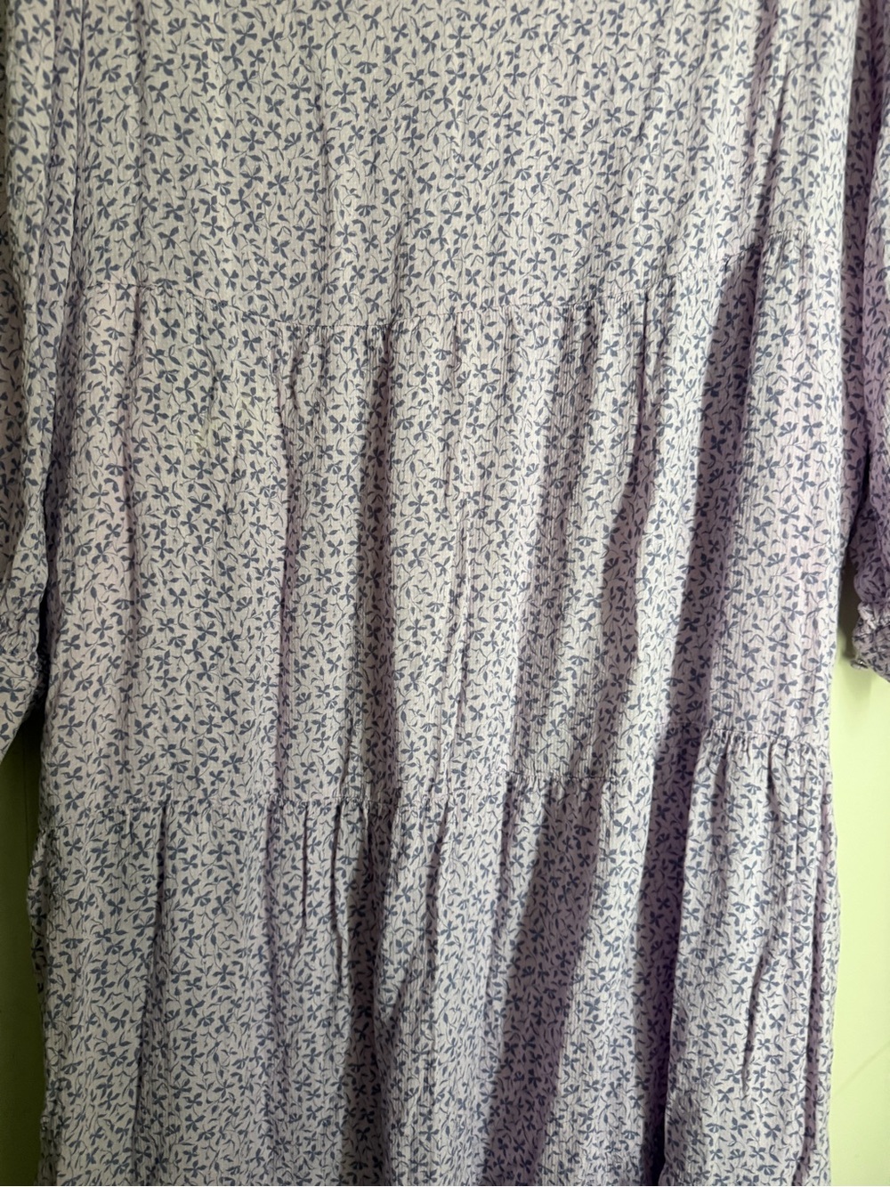 a new day rayon Lilac Floral print V‑Neck Maxi Dress lightweight boho summer - Picture 4 of 12